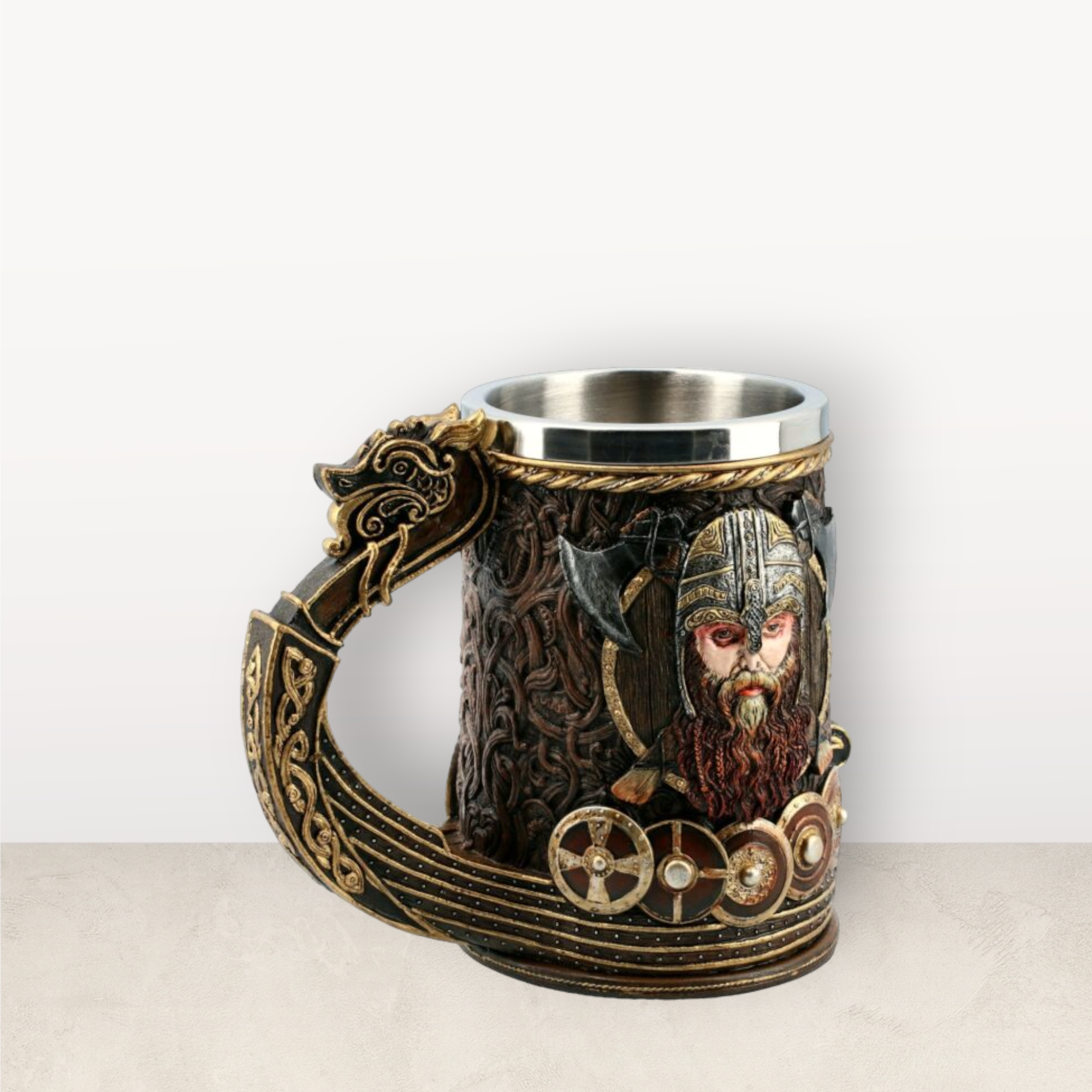 Carved Viking Mug Carved Viking Mug